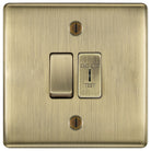 Nexus Metal Antique Brass 2W & Emergency Key Switch NAB42EL available from The Switch Depot