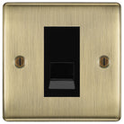 Nexus Metal Antique Brass Master Telephone Socket NABBTM1B available from The Switch Depot