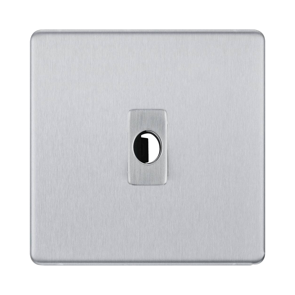 BG Nexus Screwless Brushed Steel Flex Outlet FBSFLEX