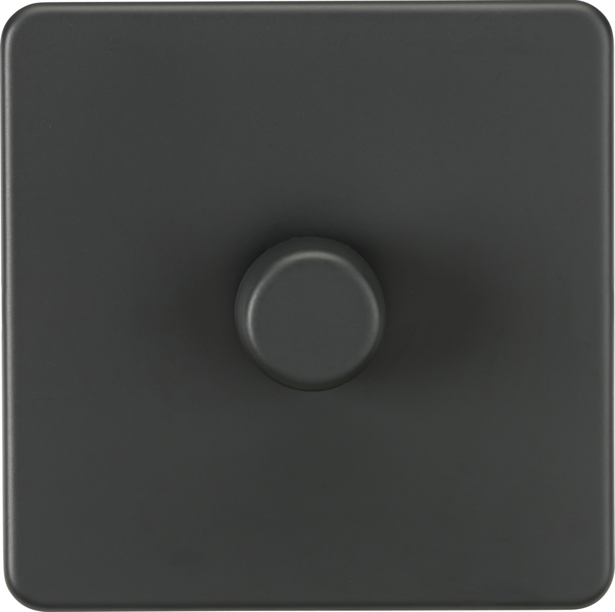 Knightsbridge Screwless Anthracite 1G Dimmer Switch SF2191AT Available from The Switch Depot