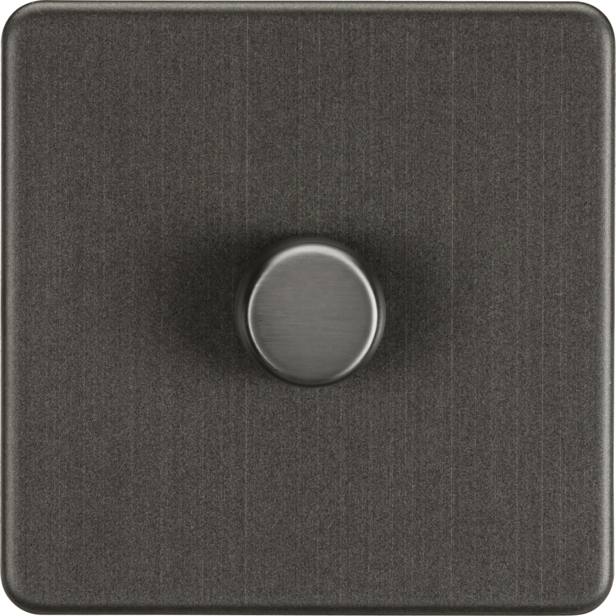 Knightsbridge Screwless Smoked Bronze 1G Dimmer Switch SF2191SB Available from The Switch Depot
