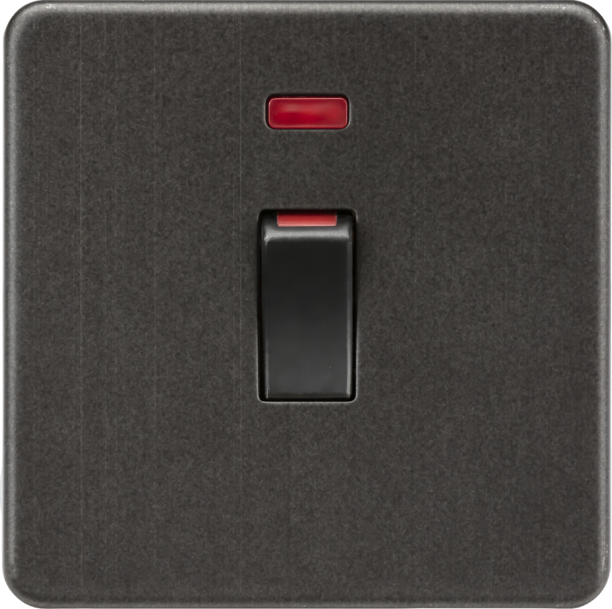 Knightsbridge Screwless Smoked Bronze 45A Cooker Switch with Neon SF81MNSB Available from RS Electrical Supplies