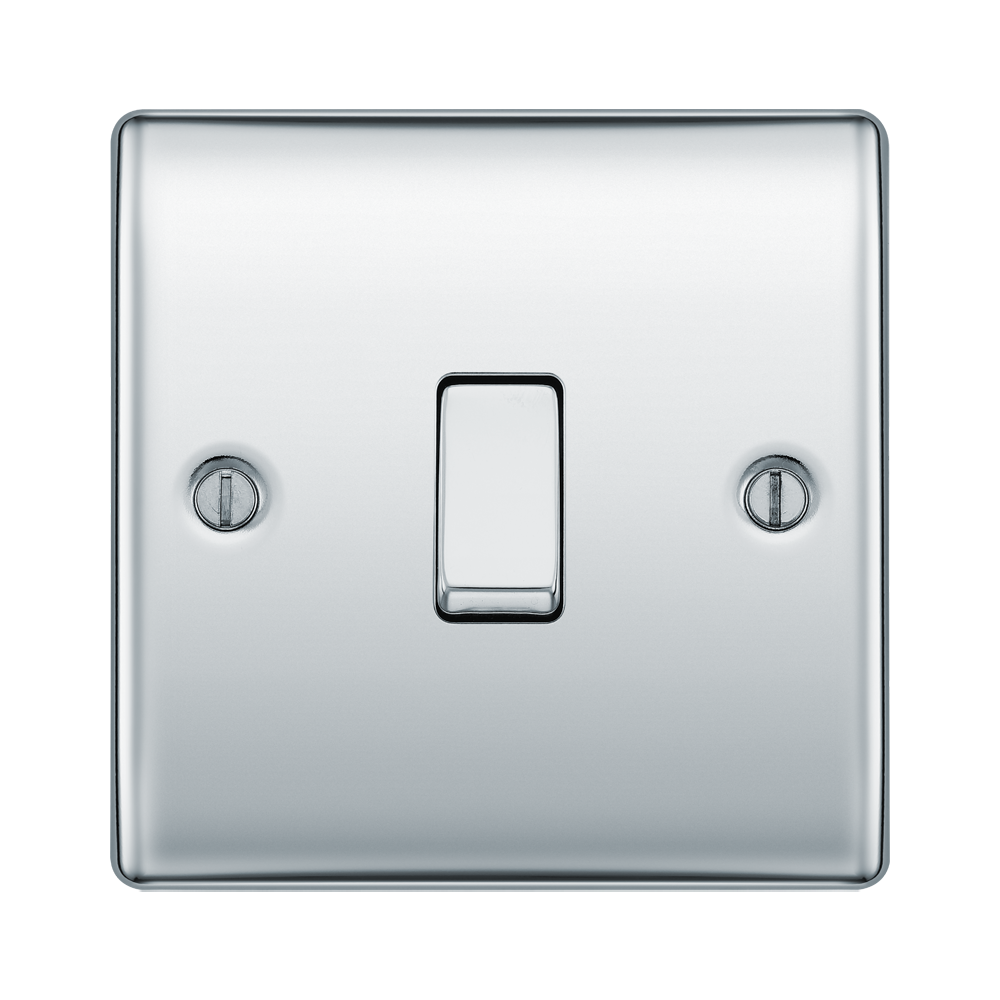 BG Nexus Metal Polished Chrome 1-gang 2-way Light Switch