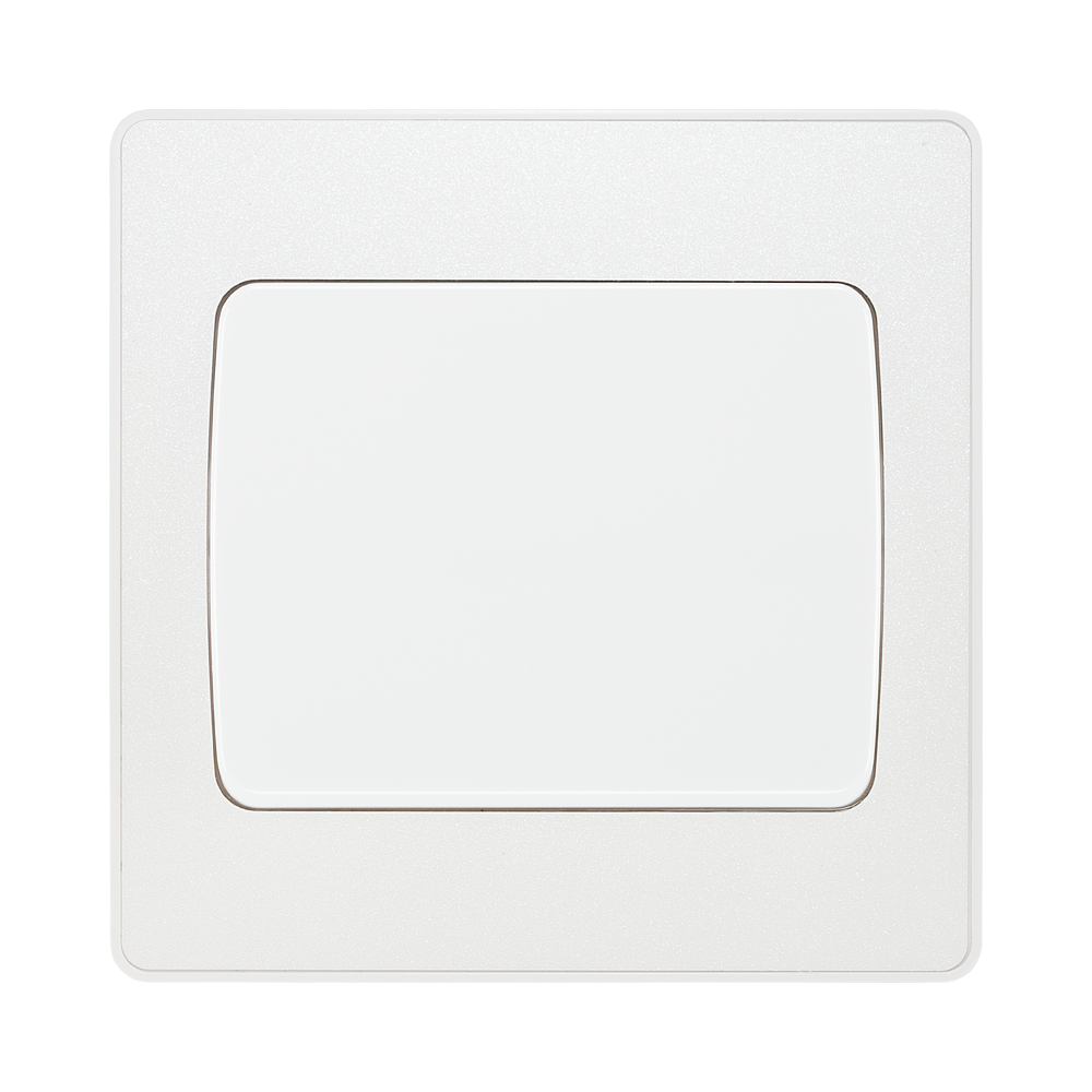 BG Evolve Pearl White 1G 2W Wide Rocker Light Switch PCDCL12WW