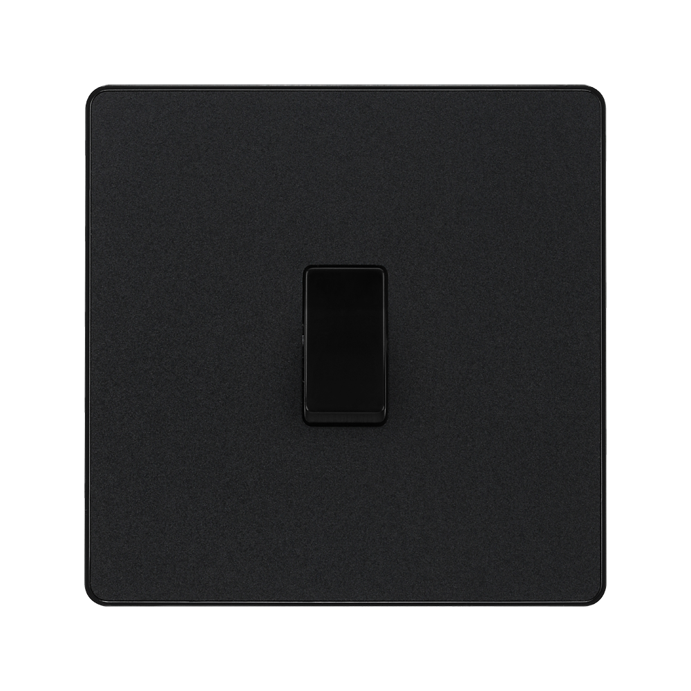 Additional view 10 of BG Evolve Matt Black 1G 2W Light Switch