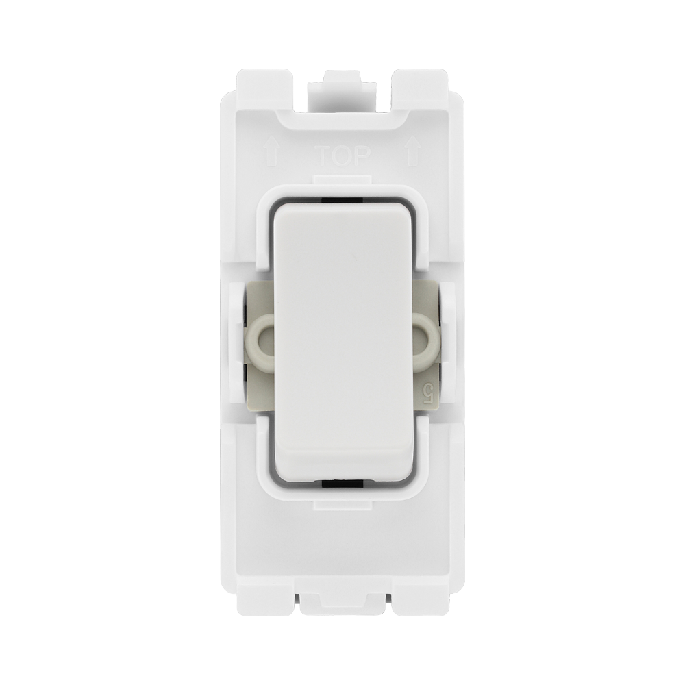 BG White Moulded PVC 20A 2 Way Grid Module R12 – product view 1
