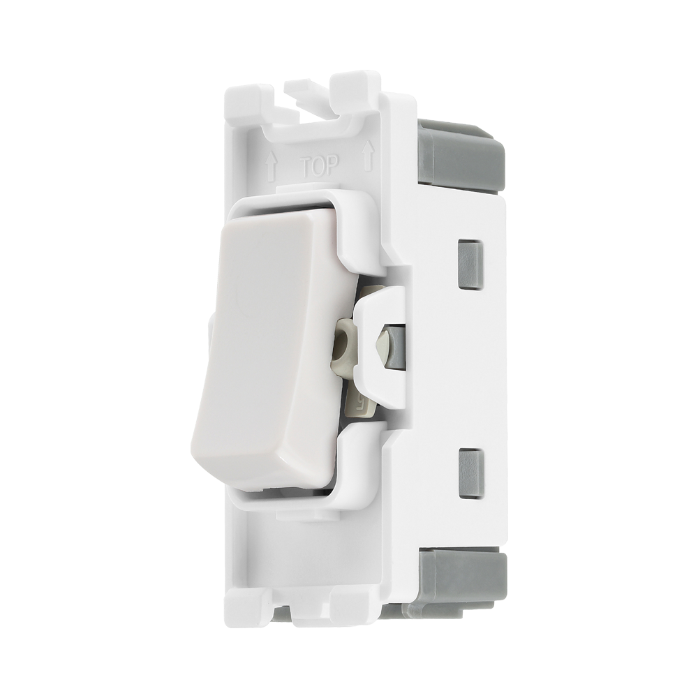 BG White Moulded PVC 20A 2 Way Grid Module R12 – product view 2