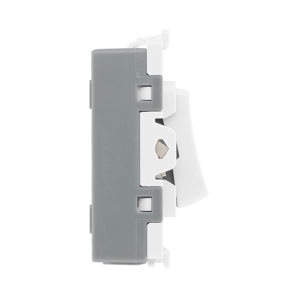 BG White Moulded PVC 10A Fan Isolator Grid Module R15 – product view 4
