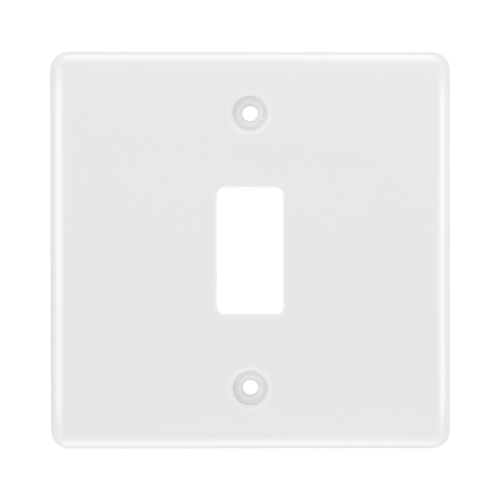 BG White Moulded PVC 1G Grid Plate R81 Available from RS Electrical Supplies