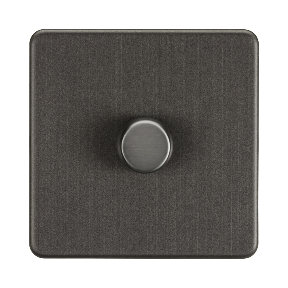 Smoked Bronze Dimmer Switch (1G 2-way) by Knightsbridge with Smooth Dimming