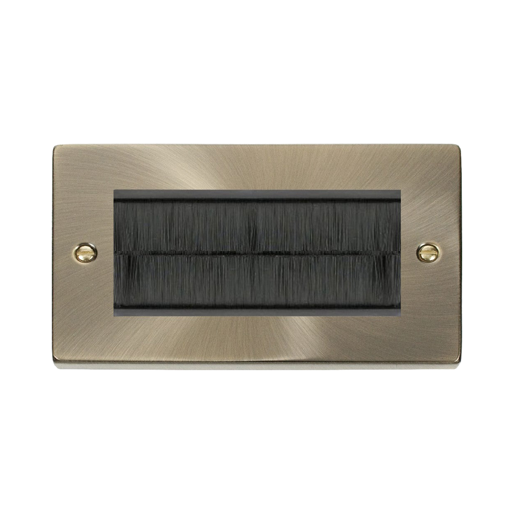 Click Deco Antique Brass 4G Cable Brush Outlet VPAB4BRUSHBK
