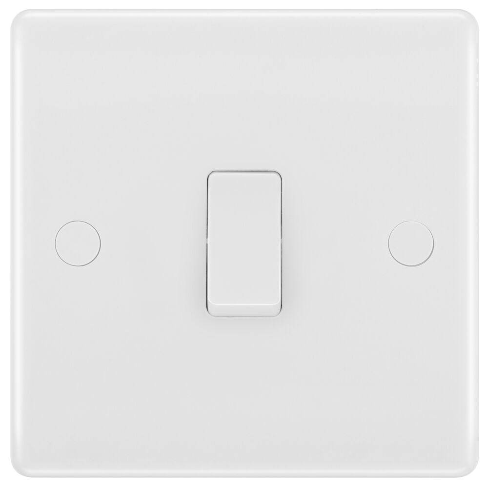 BG Moulded White PVC 20A Double Pole Switch 830 - The Switch Depot