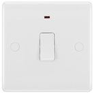 BG Moulded White PVC 20A Double Pole Switch with Neon and Flex Outlet 833 - The Switch Depot