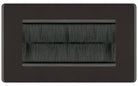 BG Screwless Black Nickel 4G Cable Brush Outlet FBNEMR4BR - The Switch Depot