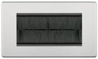 BG Screwless Brushed Steel 4G Cable Brush Outlet FBSEMR4BR - The Switch Depot