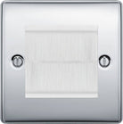 Nexus Metal Polished Chrome 2G Cable Brush Outlet NPCEMS2BRW - The Switch Depot