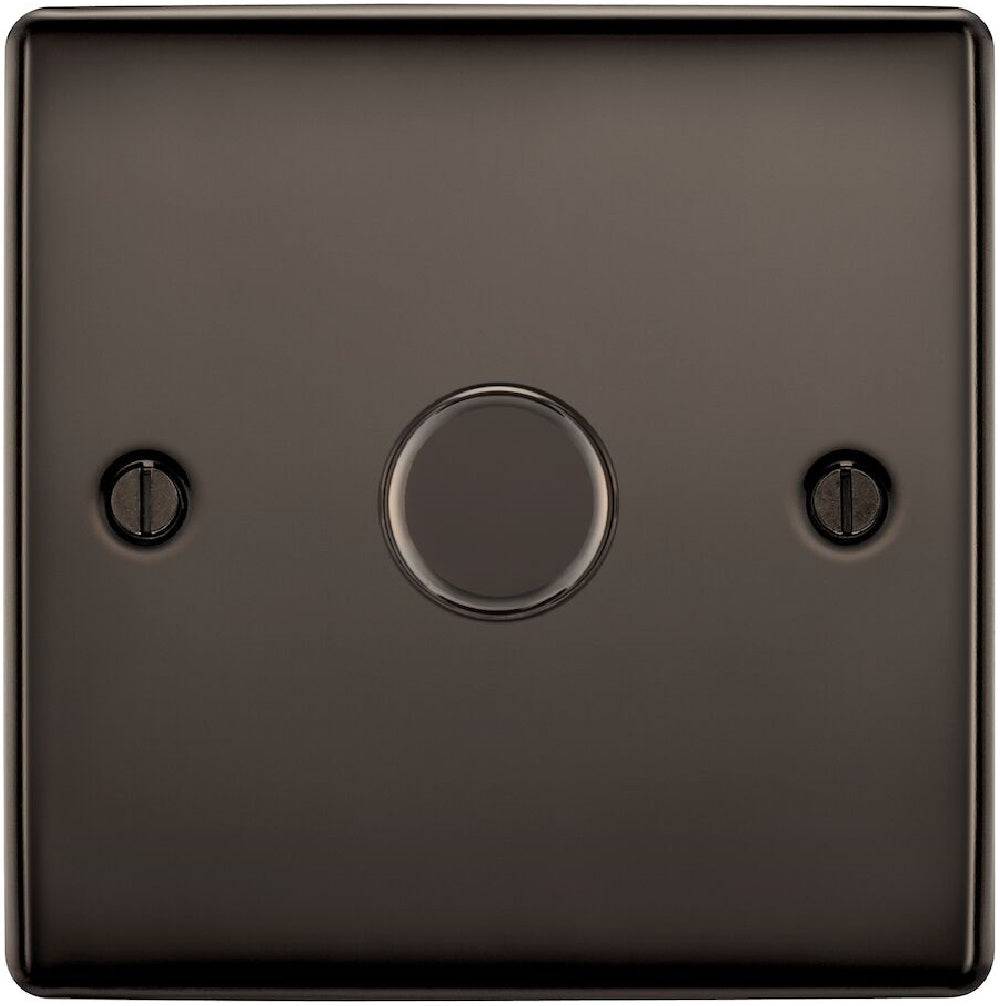 Nexus Metal Black Nickel 1G Dimmer Switch NBN81 - The Switch Depot