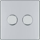 BG Screwless Polished Chrome 2G Dimmer Switch FPC82 - The Switch Depot