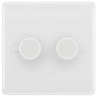 BG Moulded White PVC 2G Dimmer Switch 882 - The Switch Depot