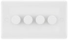BG Moulded White PVC 4G Dimmer Switch 884 - The Switch Depot