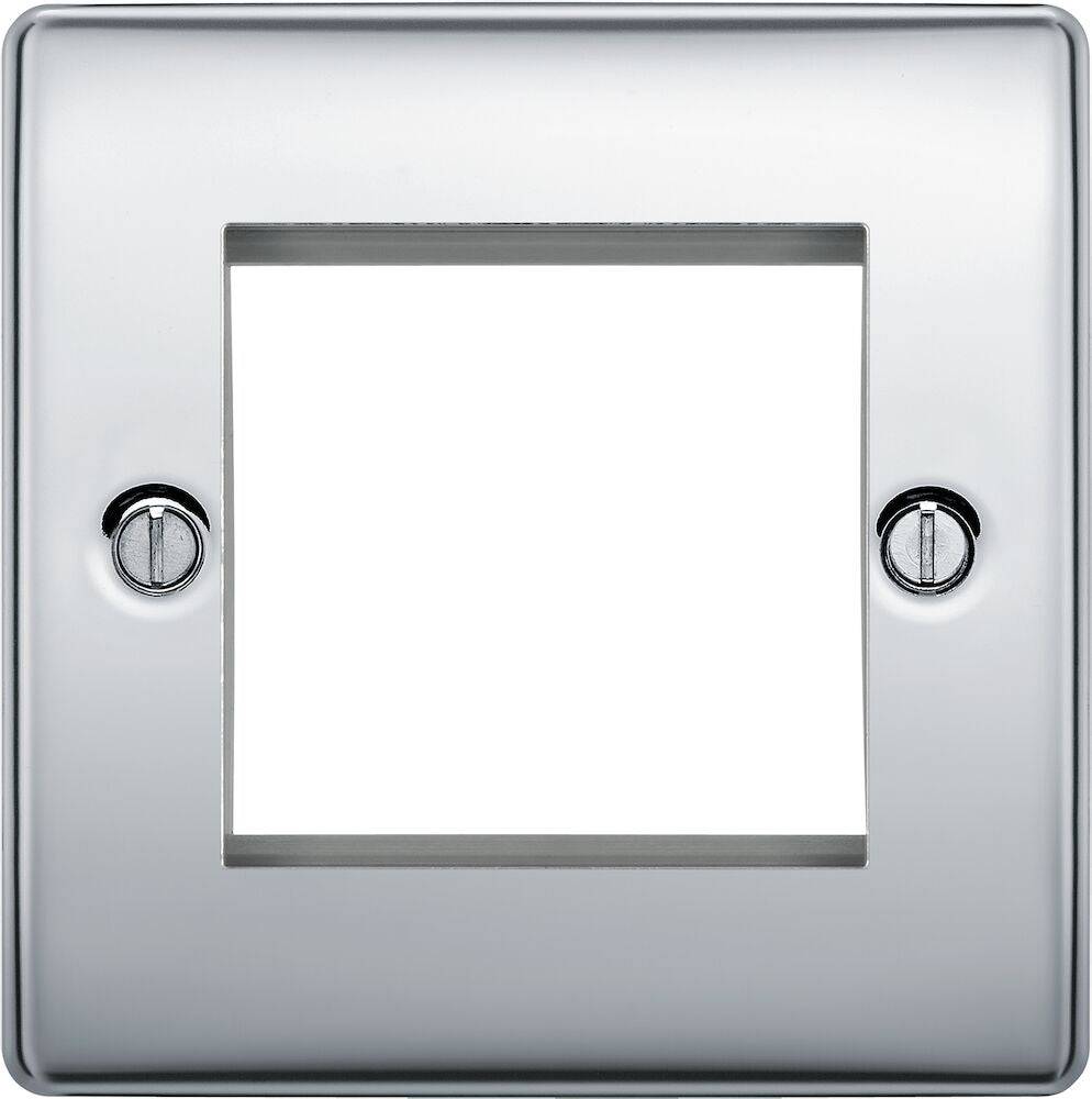 Nexus Metal Polished Chrome 2G Euro Plate NPCEMS2 - The Switch Depot