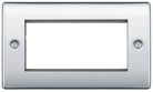 Nexus Metal Polished Chrome 4G Euro Plate NPCEMR4 - The Switch Depot
