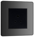Evolve Polycarbonate Black Chrome 2A Unswitched Socket PCDBC2AUSSB - The Switch Depot