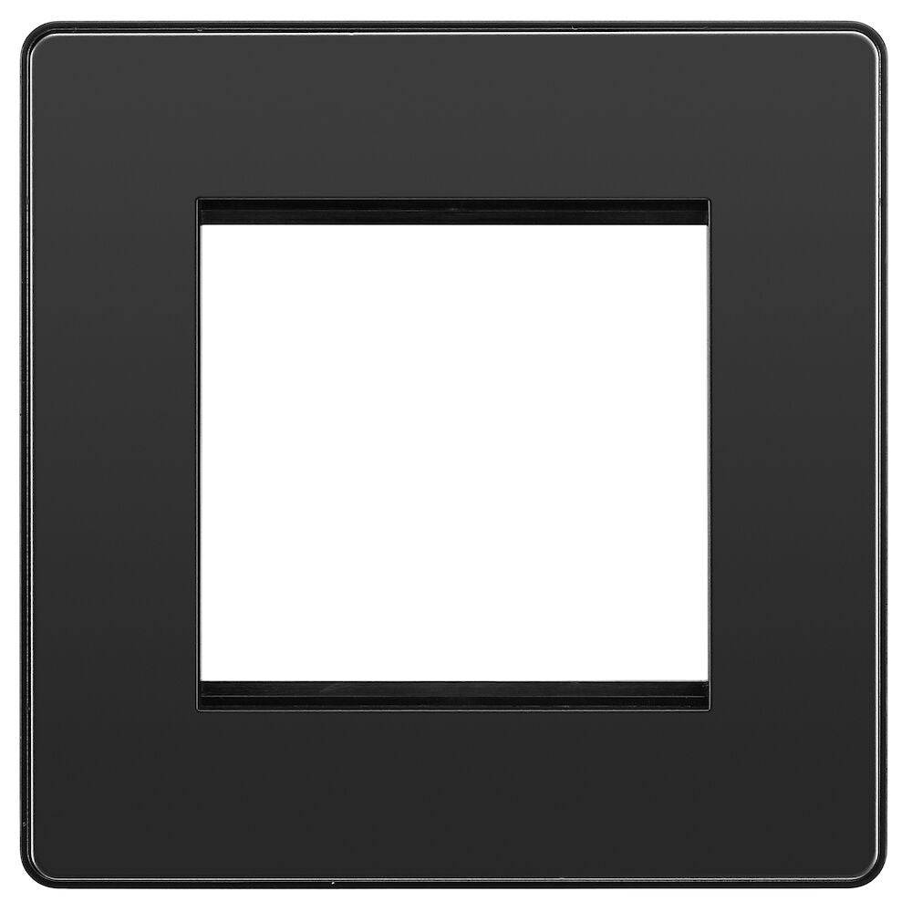 Evolve Polycarbonate Black Chrome 2G Euro Plate PCDBCEMS2B - The Switch Depot