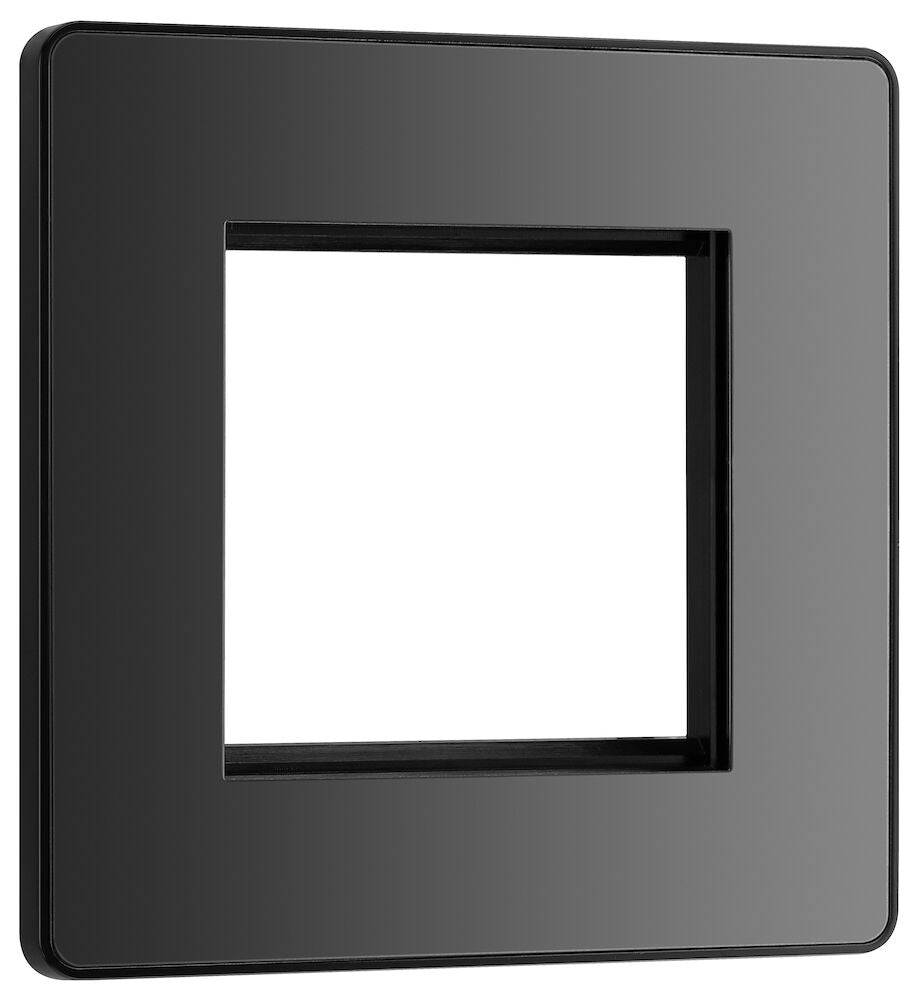 Evolve Polycarbonate Black Chrome 2G Euro Plate PCDBCEMS2B - The Switch Depot
