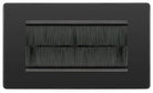 Evolve Polycarbonate Black Chrome 4G Cable Brush Outlet PCDBC4GBRB - The Switch Depot