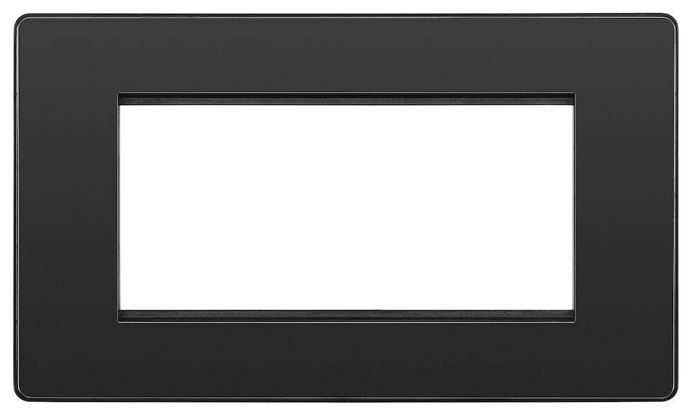 Evolve Polycarbonate Black Chrome 4G Euro Plate PCDBCEMR4B - The Switch Depot