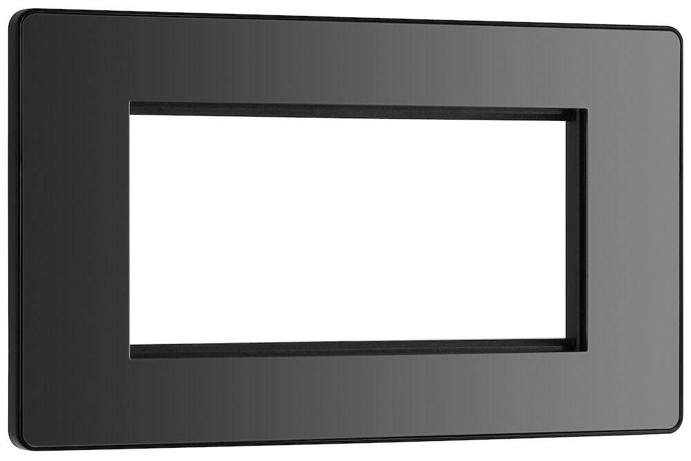 Evolve Polycarbonate Black Chrome 4G Euro Plate PCDBCEMR4B - The Switch Depot