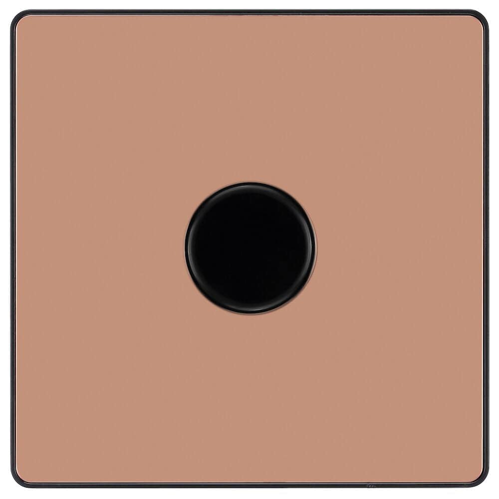 Evolve Polycarbonate Polished Copper 1G Dimmer Switch PCDCP81B - The Switch Depot