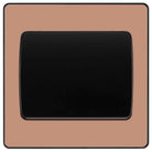 Evolve Polycarbonate Polished Copper 1G Wide Rocker Light Switch PCDCP12WB - The Switch Depot