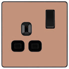 Evolve Polycarbonate Polished Copper Single Socket PCDCP21B - The Switch Depot