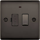 Nexus Metal Black Nickel 13A Switched Spur with Neon NBN52 - The Switch Depot