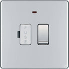 BG Screwless Polished Chrome 13A Switched Spur with Neon FPC52 - The Switch Depot