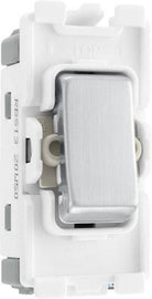 BG Brushed Steel 20A Intermediate Grid Module RBS13 - The Switch Depot