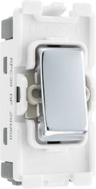 BG Polished Chrome 20A Double Pole Grid Module RPC30 - The Switch Depot