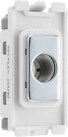 BG Polished Chrome Flex Outlet Grid Module RPCFLEX - The Switch Depot