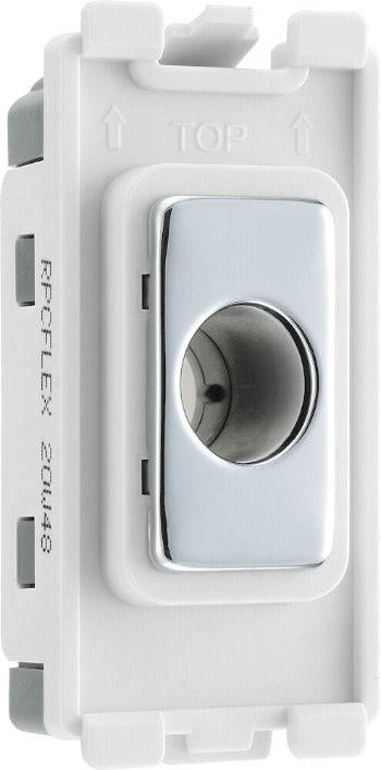 BG Polished Chrome Flex Outlet Grid Module RPCFLEX - The Switch Depot