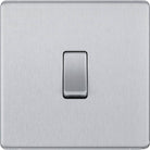 BG Screwless Brushed Steel Intermediate Light Switch FBS13 - The Switch Depot