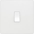 Evolve Polycarbonate Pearlescent White Intermediate Light Switch PCDCL13W - The Switch Depot