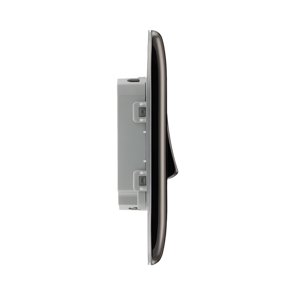 Nexus Metal Black Nickel 2G Light Switch NBN42 - The Switch Depot