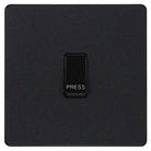 Evolve Polycarbonate Matt Black Retractive Switch Marked Press PCDMB14B - The Switch Depot