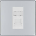 BG Screwless Polished Chrome Cat5e Data Outlet Socket FPCRJ451W - The Switch Depot