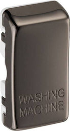 BG Black Nickel Engraved 'Washing Machine' Grid Rocker Cap RRWMBN - The Switch Depot