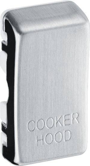 BG Brushed Steel Engraved Cooker Hood Grid Rocker Cap RRCHBS - The Switch Depot