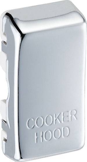 BG Polished Chrome Engraved 'Cooker Hood' Grid Rocker Cap RRCHPC - The Switch Depot