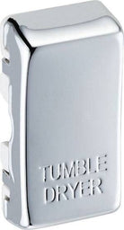 BG Polished Chrome Engraved 'Tumble Dryer' Grid Rocker Cap RRTDPC - The Switch Depot